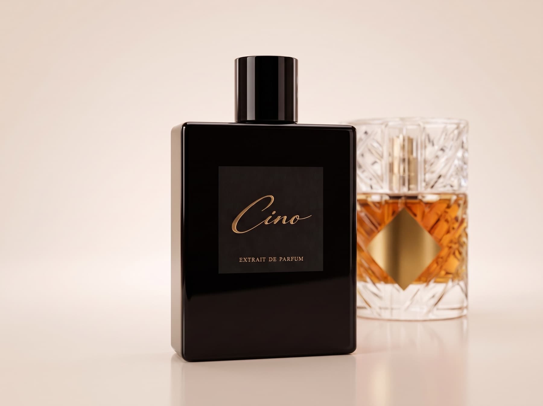 Cino Cognac Velours neben Kilian – Angels' Share